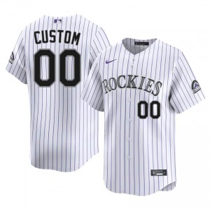 Rockies Custom #00 White Men Baseball Jersey | 2026 Season Classic 7c4Hd882
