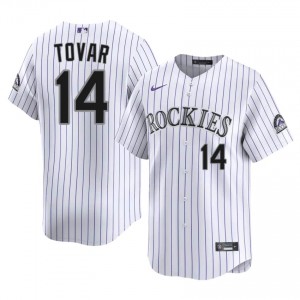 Colorado Rockies Ezequiel Tovar #14 White Men Baseball Jersey | 2026 Season Iconic 54554I60