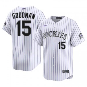 Colorado Rockies Hunter Goodman #15 White Men Baseball Jersey | 2026 Season Exclusive 2iO23u60