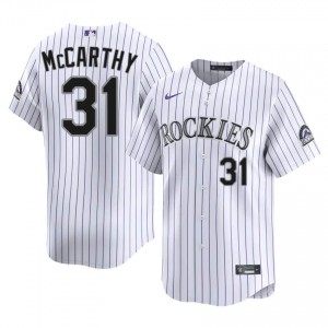 COL Rockies Jake McCarthy #31 White Men Baseball Jersey | 2026 Season Official S82L4O46