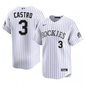 COL Willi Castro #3 White Men Baseball Jersey | 2026 Season Gameday jX36B251