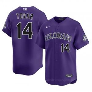 Purple Ezequiel Tovar #14 Rockies Baseball Sewn Jersey | Authentic Men Fit ud68L534