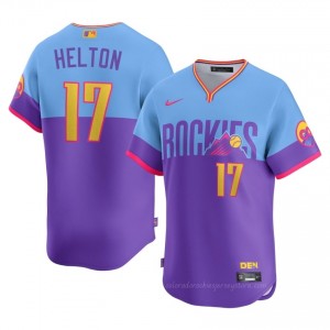 #17 Todd Helton Exclusive Men City Connect Baseball Jersey | Colorado Rockies Purple/Blue Fan Gear 8y5jr486