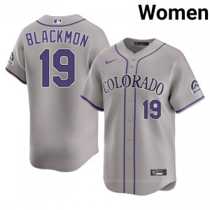 Charlie Blackmon #19 COL Rockies Baseball Jersey | Classic Women Gray Stitched Edition 10y28p51