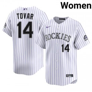 COL Ezequiel Tovar #14 White Women Baseball Jersey | 2026 Season Official G6f7N525