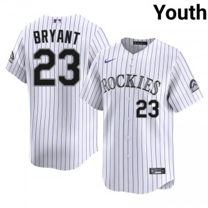 COL Kris Bryant #23 White Youth Baseball Jersey | 2026 Season Classic 81f70E20