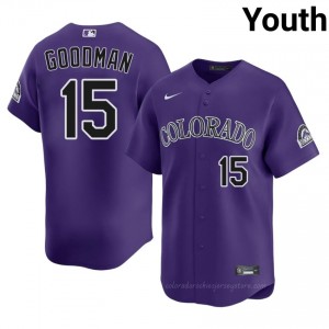 Purple Hunter Goodman #15 COL Baseball Stitched Jersey | Iconic Youth Fit tBUe5491