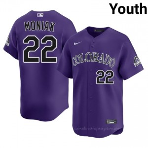 Purple Mickey Moniak #22 Colorado Baseball Stitched Jersey | Exclusive Youth Fit 8v606s41